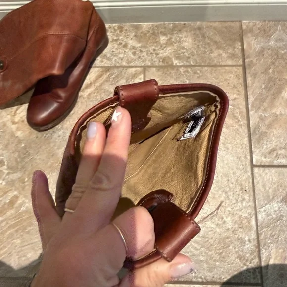 Frye Women's Over-the-Knee Leather Boots in Brown - Picture 2 of 6